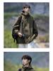 Men's Black Hooded Windproof Jacket: Spring/Autumn Japanese Trendy Loose Fit Mountaineering Workwear