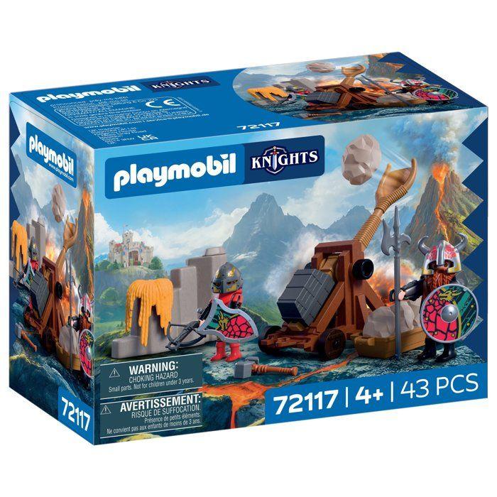 PLAYMOBIL 72117 Catapulte des Chevaliers du Dragon, Adventure les chevaliers, 43 pieces, des 4 ans