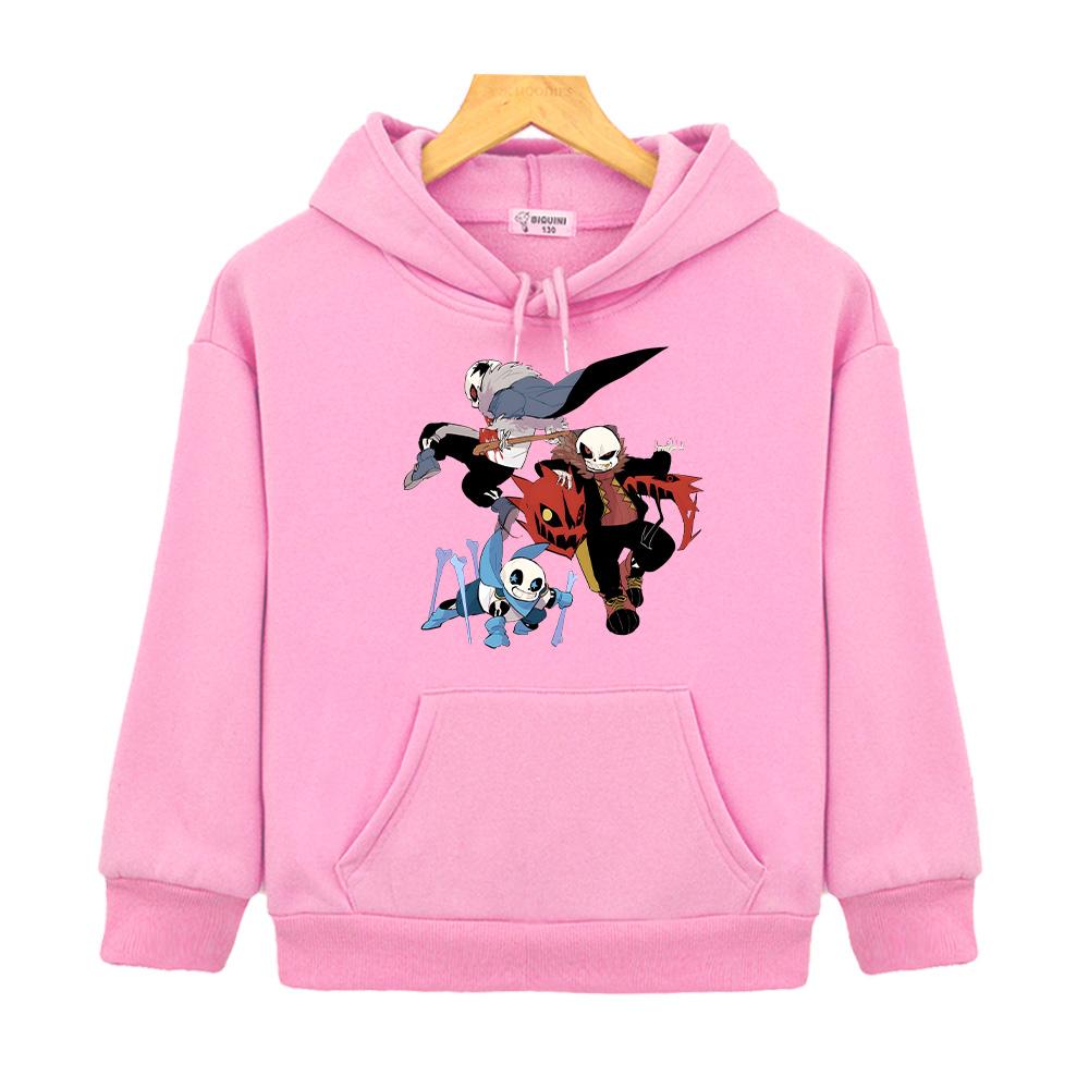 Undertale Sans Hoodies Casual Children Pullovers Long Sleeve Clothing Comfortable Fleece Pullovers Boys Girls Kids Sweatshirts