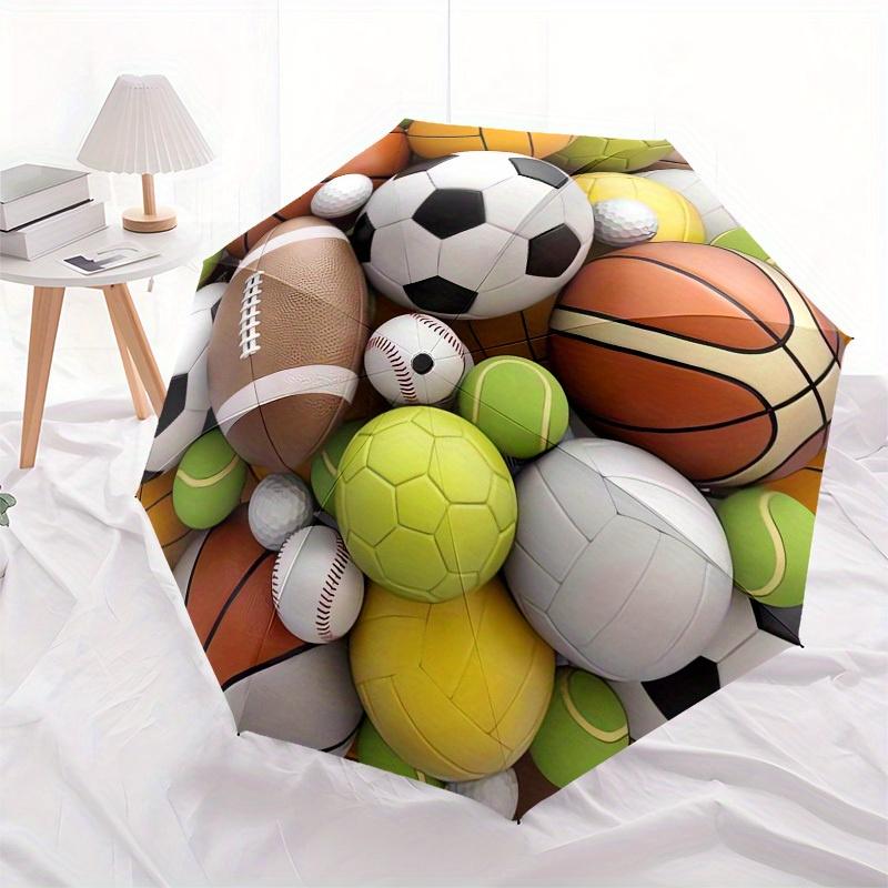 1pc Sports Balls Themed High-quality Umbrella,Automatic Opening and Closing Umbrella,Multi-functional Umbrella G0811232