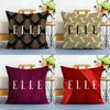 Healthy Style Home ELLE Living Pillow Case Anti-dustmite Pillowcase Invisible Zipper Silky Short Plush Sofa Cushion Cover