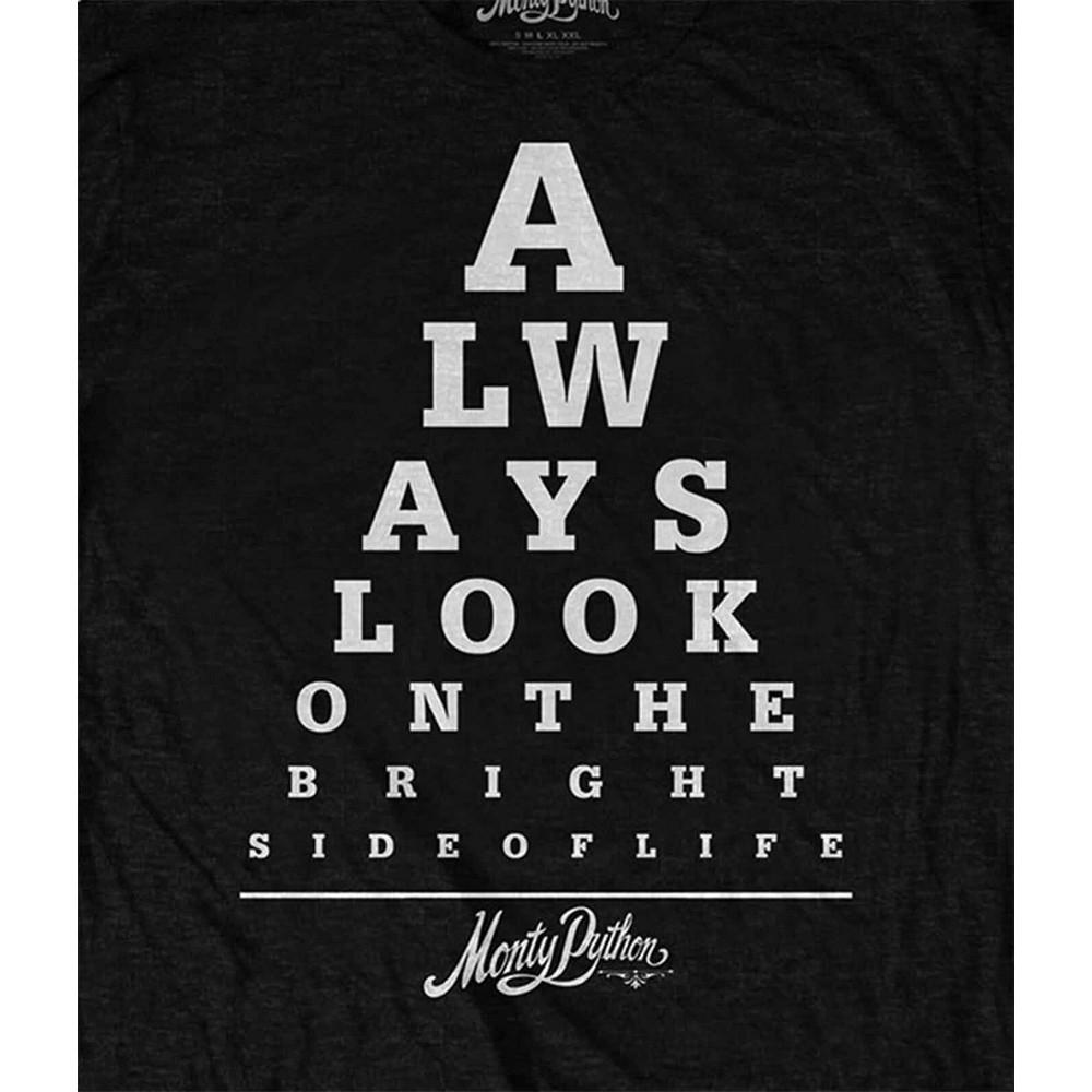 Monty Python Unisex Adult Bright Side Eye Test T-Shirt