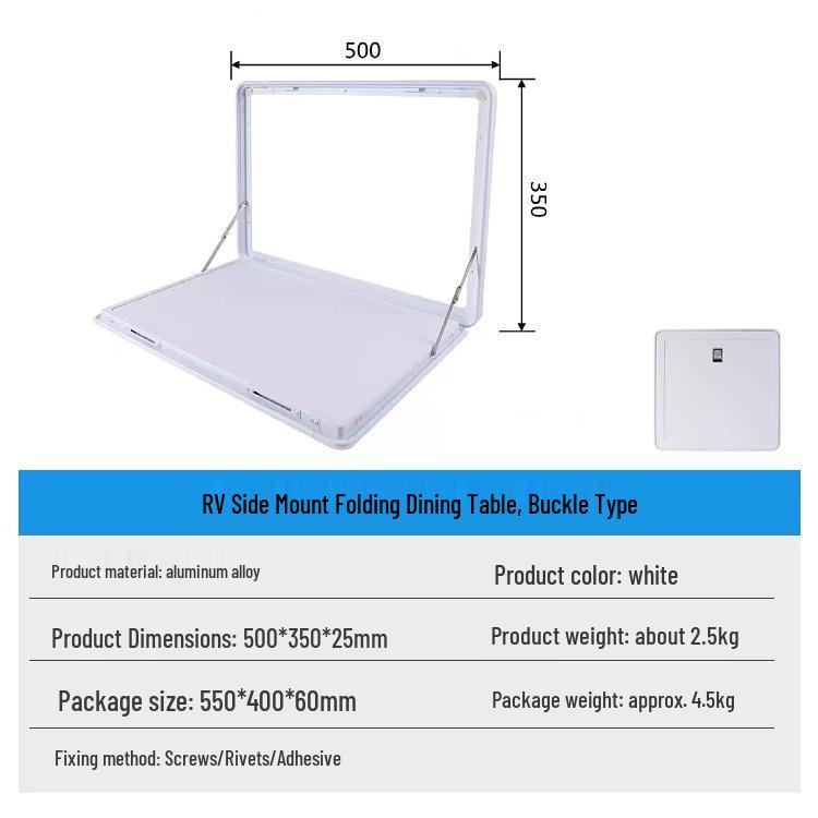 

Folding RV Side Table for Truck Trailers and Campers