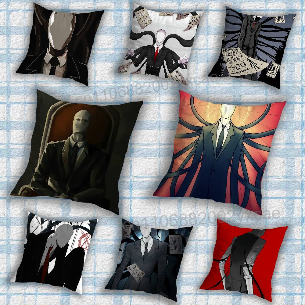 game cool Slender Man Pillow Case Office Cushions Suitable For Sofa Car Bedroom Decorative Cushion Cover