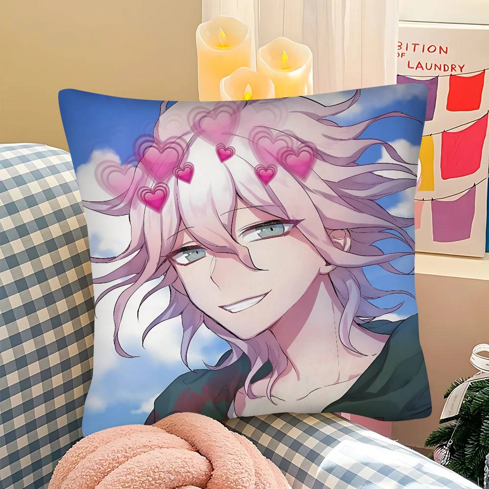 

pc NNagito Hajime Anime Pillow Case Fashion Square Pillowcase Bedroom Sofa Room Ins Decoration Leisure 40x40 cm