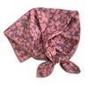 Ladies silk scarf square scarf high sense spring and summer retro small floral headscarf pastoral literary scarf