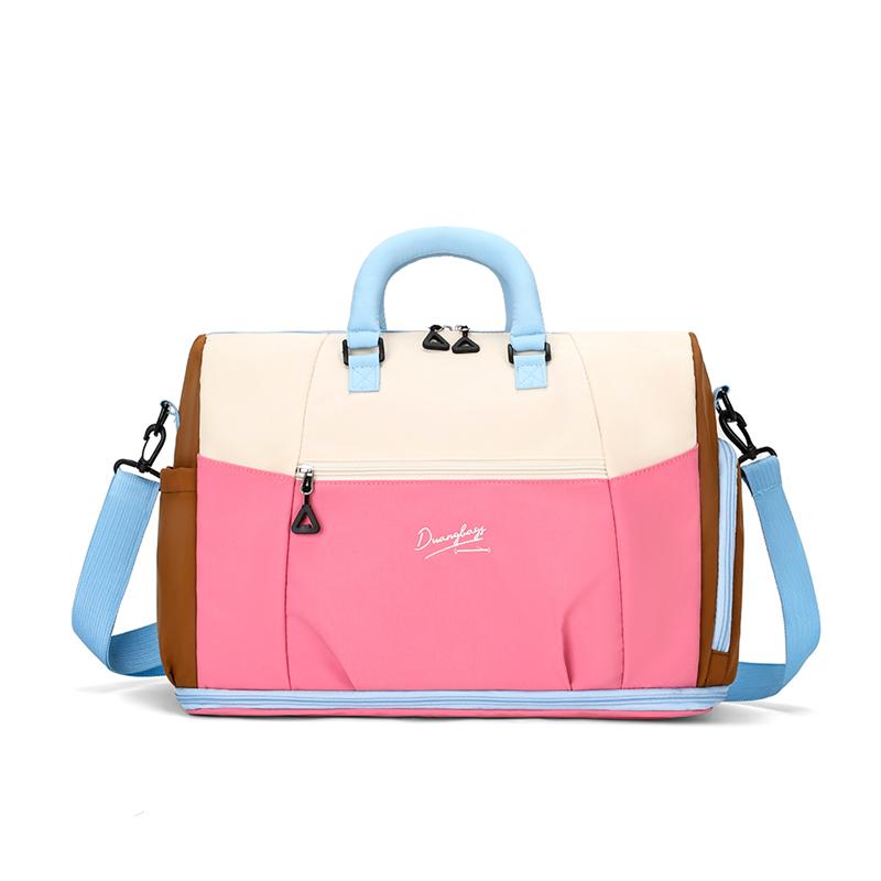 Contrast Color Travel Bag Women's Multi-Layer Storage Bag Crossbody Bag