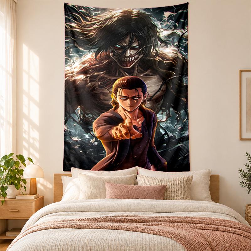 Attack On Titan Tapestry Highquality for Decorating Living Room Bedroom Dorm Walls Ideal As Bedroom Wallart Orholiday Gift