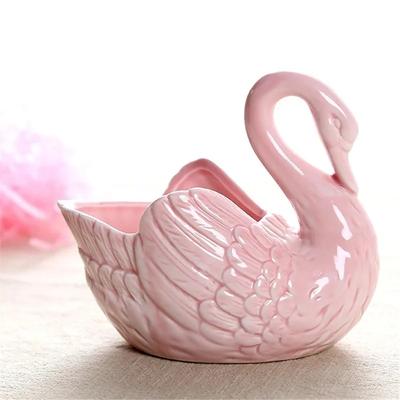 Schwan Keramik Ornamente Dekoration Desktop Aufbewahrungsbox Teelichthalter Blumentopf Heimdekor Einrichtungsgegenstände