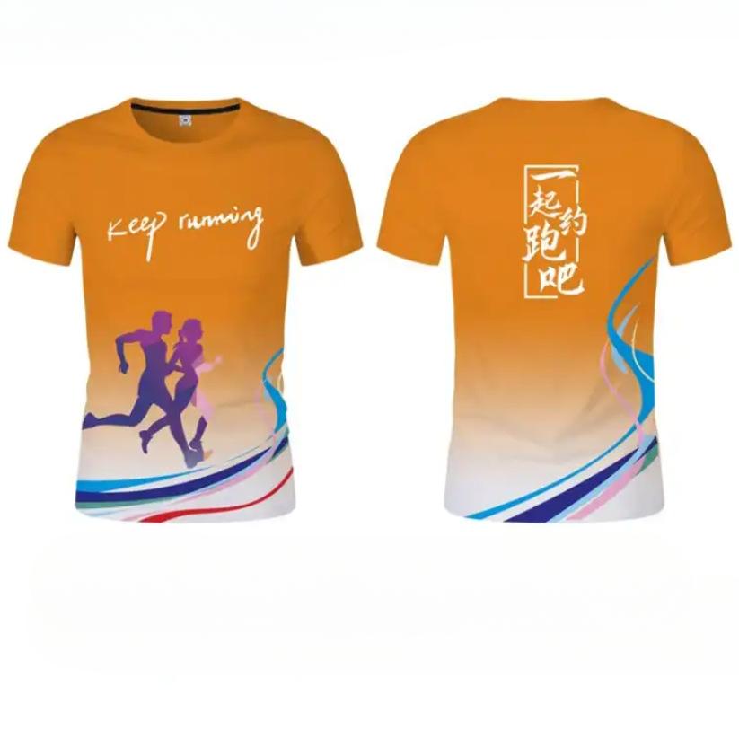 

Летний топ с круглым вырезом и 3D-градиентным принтом, быстросохнущие дышащие футболки для марафона, модные повседневные футболки с коротким рукавом, унисекс для мужчин и женщин 6XL