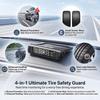Car Tire Pressure Monitoring System TPMS Solar Charging 4 Internal/External Sensor Real-time Display Auto Alarm Car Accessories