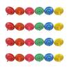 Generic Top 25 Piece Set Wooden Funny Hand Crank Peg Top Toy Children Small Top Accessory Decompression Toy Color Random