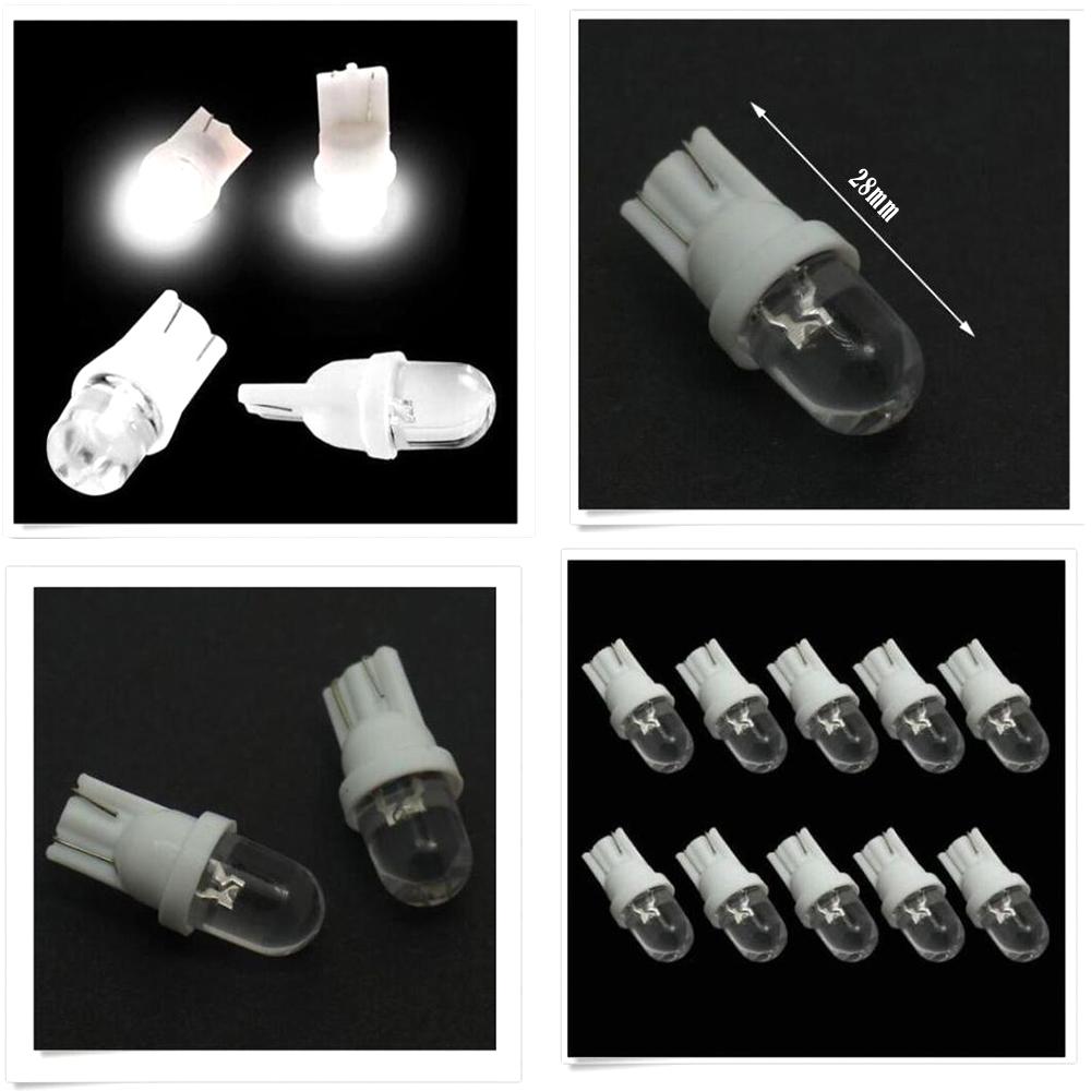 10Pcs Car Headlight DC 12V 5W T10 194 168 158 W5W 501 LED Side Signal Lights Lamp Wedge Bulbs Car Interior Lights Accessories