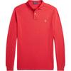 Polo Custom Slim Fit Cotton Pique Long Sleeve Polo Shirt Men Tops Red MNPOKNI16824140-600
