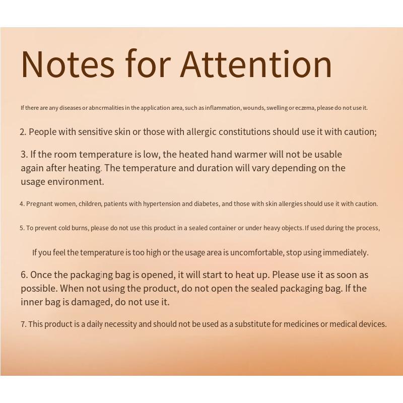 10PCS hand warmer student-specific wearable hand warmer sticker grip-free cover hand heating pad self-heating sticker hand warmer