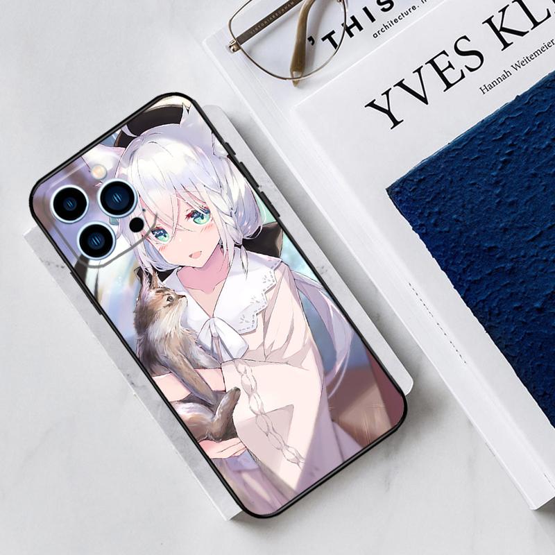 Shirakami Fubuki Hololive Case For iPhone 17 Air 15 14 11 16 Pro Max 13 12 Mini 15 16 Plus 16e Funda Silicone Cover