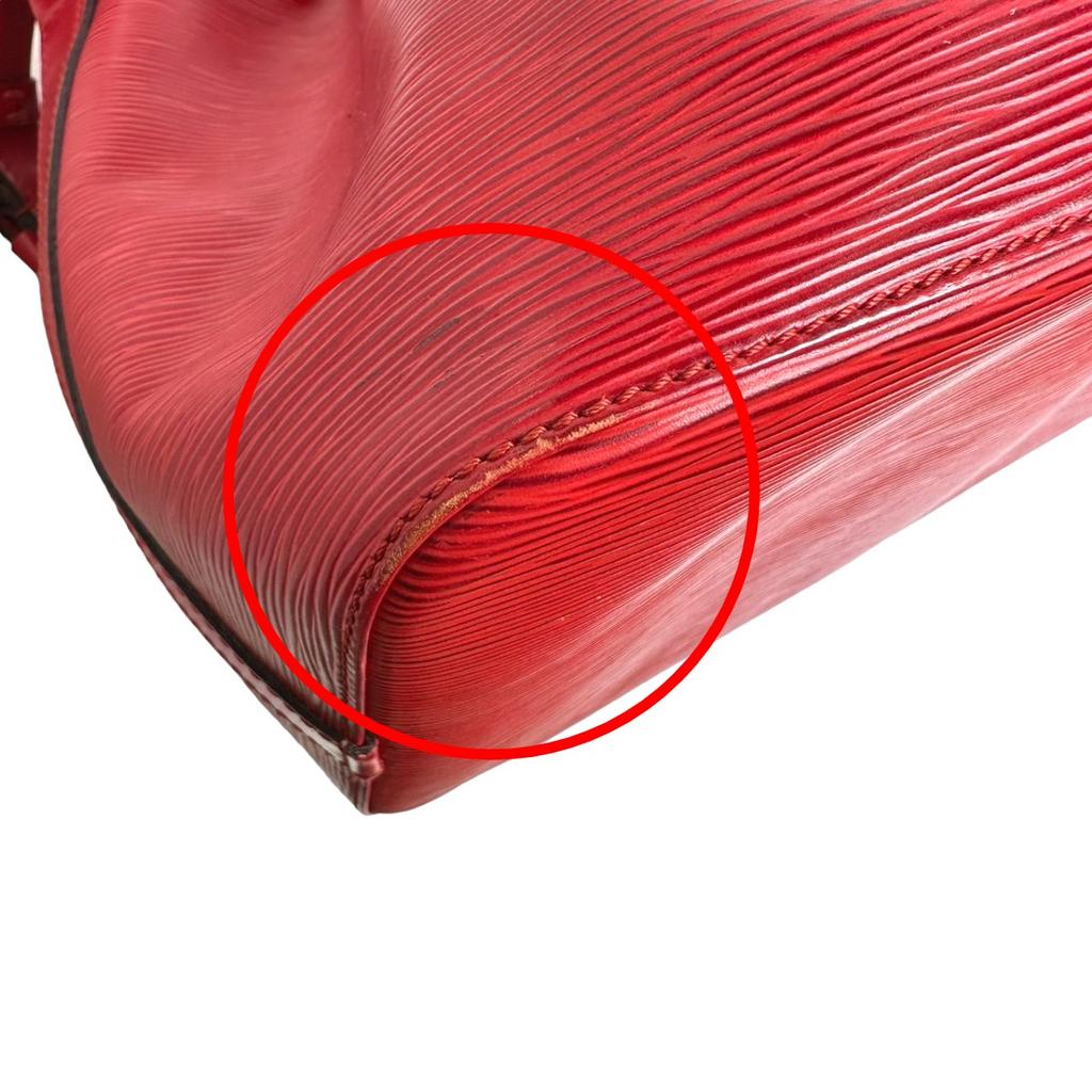 Louis Vuitton Borsa a tracolla tipo coulisse Epi Pelle Epi Rosso Castaliano M44107 Usata