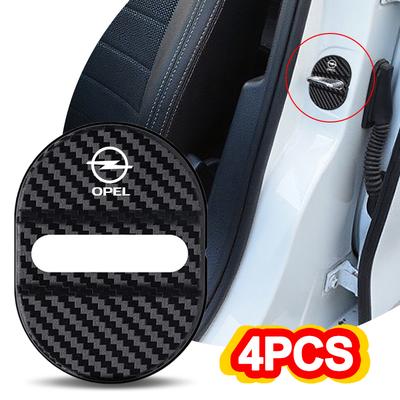 4PCS Car Door Lock Buckle Protection Cover Elastic For Corsa Astra Insignia Mokka Adam Combo OPC Antara Vectra Accessories
