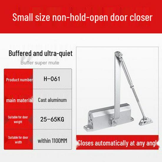 Automatic Fire-Resistant Slide Door Closer with Hydraulic Buffer