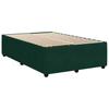 Box Spring Bed with Mattress Dark Green 120 x 200 cm Velvet