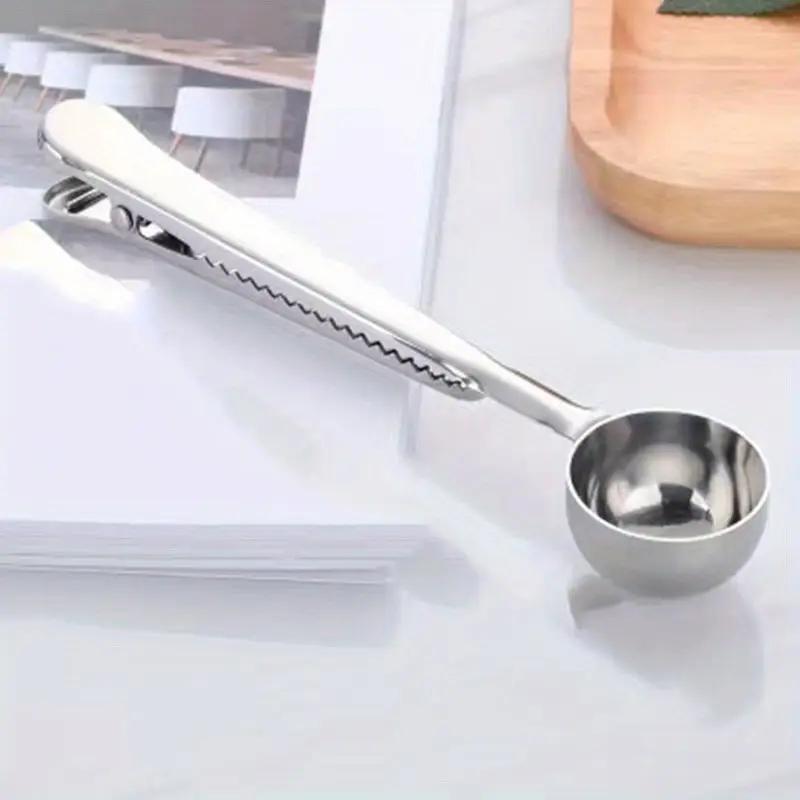 Coffee Spoon Measuring Spoon Coffee Beans Coffee Powder Sealing Clip Measuring Spoon Coffee Utensil Bean Spoon Quantitative Spoon Measuring Spoon