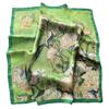 Stylish Imitation Silk Square Scarf For Women Floral Printed Bandanas Hairband Luxury Hijab Neckerchief Elegant Shawl Wraps