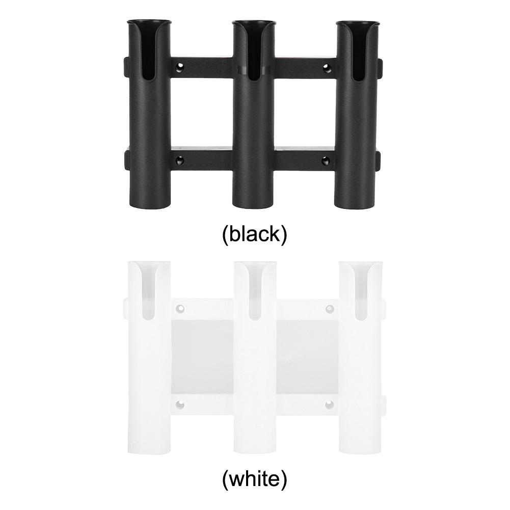 3 Röhren Angelrutenhalter Halterung Bootsrutenhalter Kunststoff Angelrutenständer für Boot Garage Kühlbox Anhänger