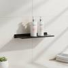 Modern Wall Mount Brass Material Matte Black Bathroom Shower Shelf