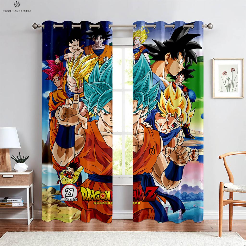 Hot-Blooded Anime Japanese Comic Printed Curtains Bedroom Living Room Student Dormitory Decorative Curtains Custom Curtains