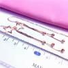 Color Gold-Plated Rose Gold Long Pentagram Snake Bone Fashion Foreign Purple Gold Earphone Female