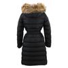 MONCLER [Domestic regular] KHLOE Chloe fur hooded down jacket coat 00 blackUsed