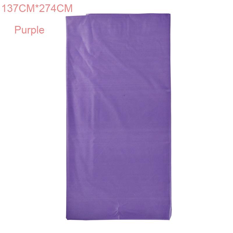 

Пластиковая одноразовая однотонная скатерть для вечеринки, дня рождения, свадьбы, прямоугольная скатерть для стола, украшает окружающую среду фиолетовый