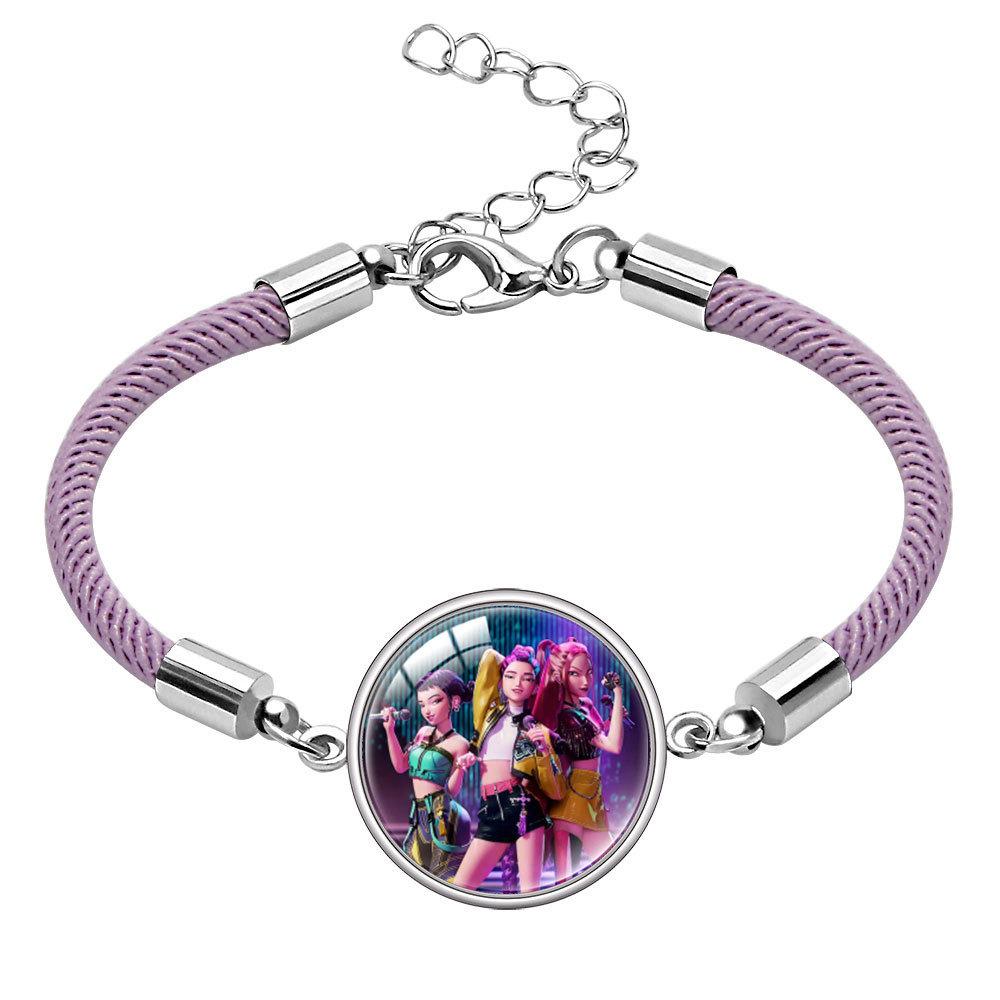 Rumi Zoey Mira Gem Bracelet Cartoon Multi-Color Rope Hand Jewelry