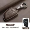 Leather Car Key Case Cover Fob For Buick Gl8 Phev Century Car Remote Keychain Case Shell Durable Protector Decorative Accessorie