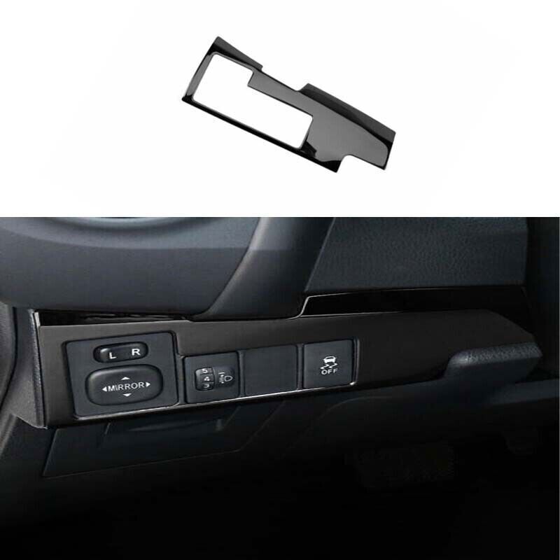 Trim For Toyota Corolla Headlight Switch Control Frame Glossy Black 2014-