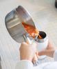Yoshikawa Stainless Steel Milk Pan with Stove Made In Aikata PD3014 Drip-Free Spout, 16cm, 1.4L, IH/Gas Compatible, Japan,