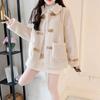 Fur One-piece Imitation Lamb Wool Coat Women's Autumn and Winter Small Short Loose All-match Top
