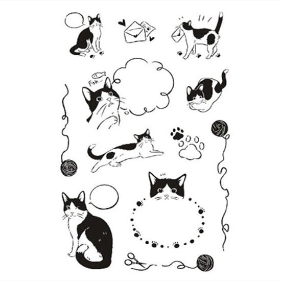 Vintage Stamp Transparent Silicone Stamp Floral Fruit Egnlish Word Building Stamp for DIY Decroative Scrapbook Journal Student