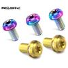 RISK M5x10mm Šroub kotoučové brzdy T25 Torx Titanová slitina Díl pro jízdní kolo MTB Horský kolo Šroub pro upevnění brzdového kotouče Ti 12KS/Sada