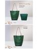 Genuine Leather Large Capacity Tote Bag for Women - High-End Commuter Shoulder Bag
