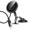 Magnetic Wireless Car Charger & Phone Holder - Cool Black Tech with Strong Suction