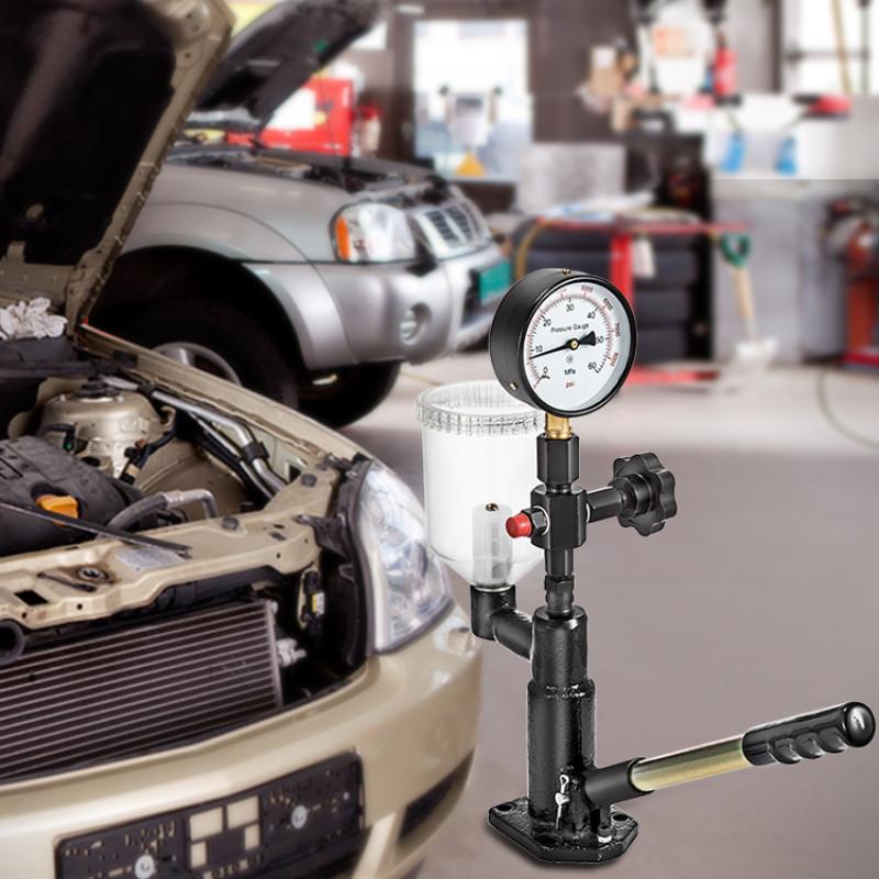 6000PSI Diesel Fuel Injector Tester Dual Scale Gauge Engine Fuel Test Tool Diesel Injector Nozzle Pop Pressure Tester