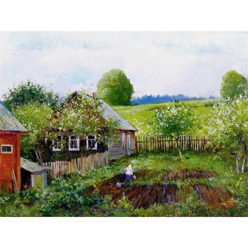 Scenery Diy Painting 5d Diamond Mosaic Cross Stitch Landscape Diamond Embroidery Decorations For Home