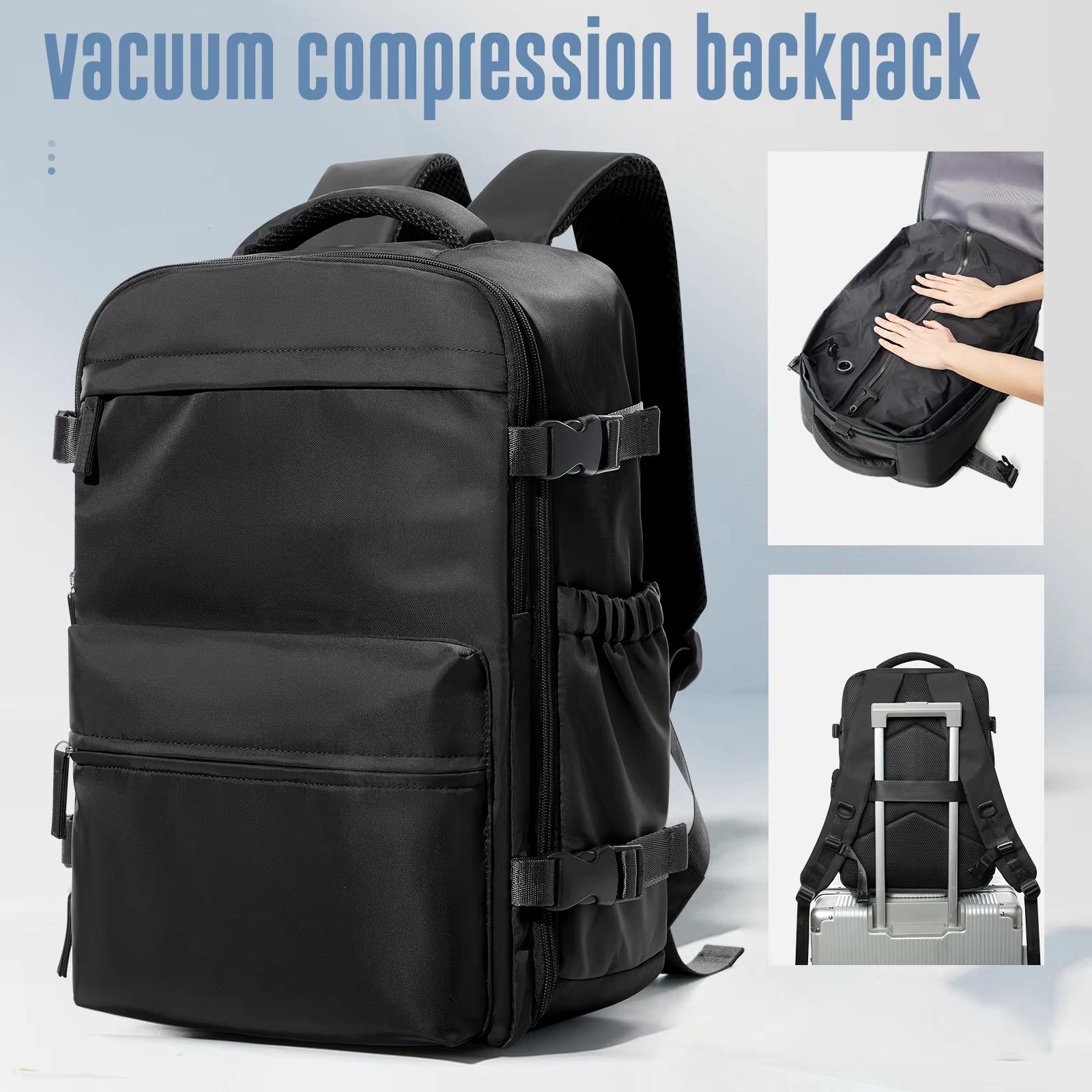 Vacuum Compression Travel Backpack, Expandable Large