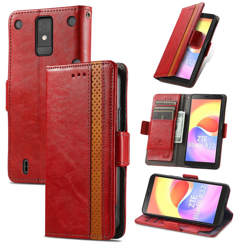 Multifunktionale magnetische Klapphülle Lederhülle für ZTE Serie.nubia Z30 Pro/Libero 5G IV/Blade V41 Smart/V60/V70... Wo Mode auf Funktion trifft