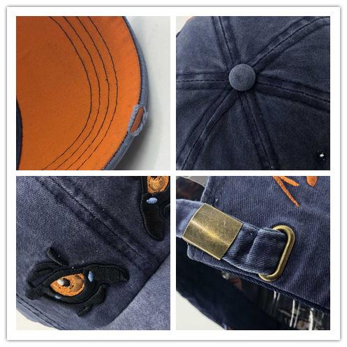 Spring New Baseball Cap Eye Embroidery Cap Summer Outdoor Sunscreen Sunshade Tide Hat
