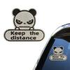 Generic Reflective Sticker Car Decal, Keep Distance Sticker - Self Adhesive Panda Sticker, Weather Resistant Car Accessories for Motorcycles Trucks
