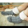 Womens Fuzzy Sock Fluffy Hemp Soft Female Striped Home Indoor Winter Warm Plush Non Slip Grip Thermal Thick Slipper Floor Socks
