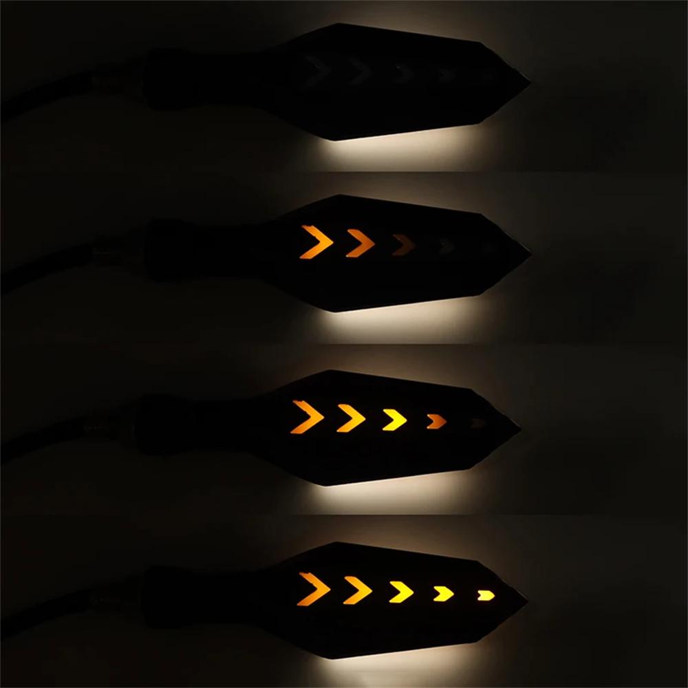 Motorcycle LED Turn Signal Lamp Sequential Flowing Flash Indicator Lights Running Light Arrows LED Motorcycle Turn Signals Lamp