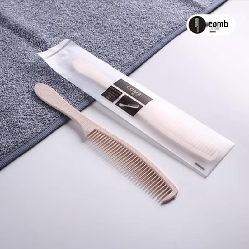 "Special Hotel Toiletries Set: Comb, Disposable Toothbrush with Toothpaste, Soft Bristles, Ideal for Homestays"